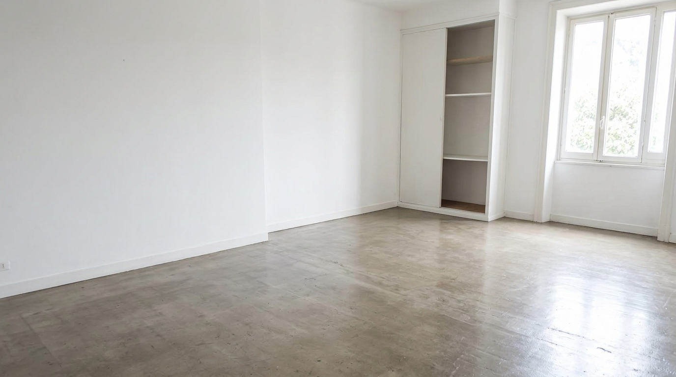 Appartement vide et nettoyé après débarras